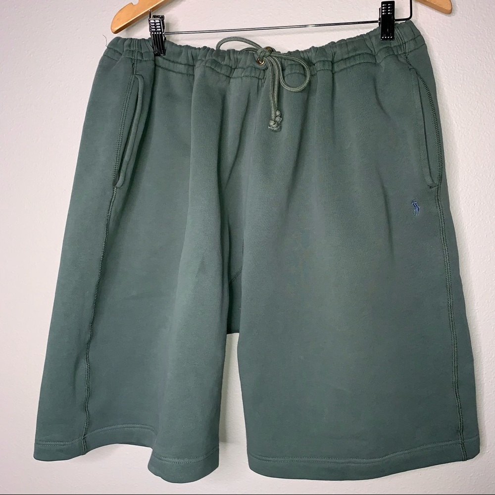 POLO RALPH LAUREN | Green Sweatpant Shorts XXL - Picture 3 of 9